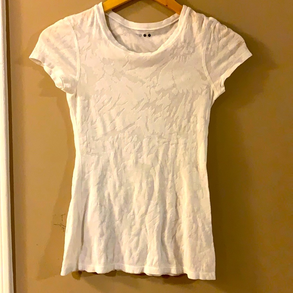 White pattered shirt